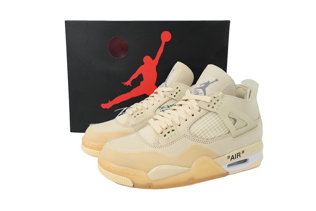 God Batch Air Jordan 4 Retro Off-White Sail CV9388-100