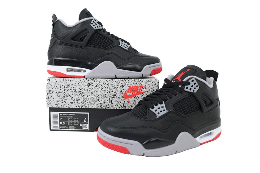 God Batch Air Jordan 4 "Bred Reimagined" FV5029-006