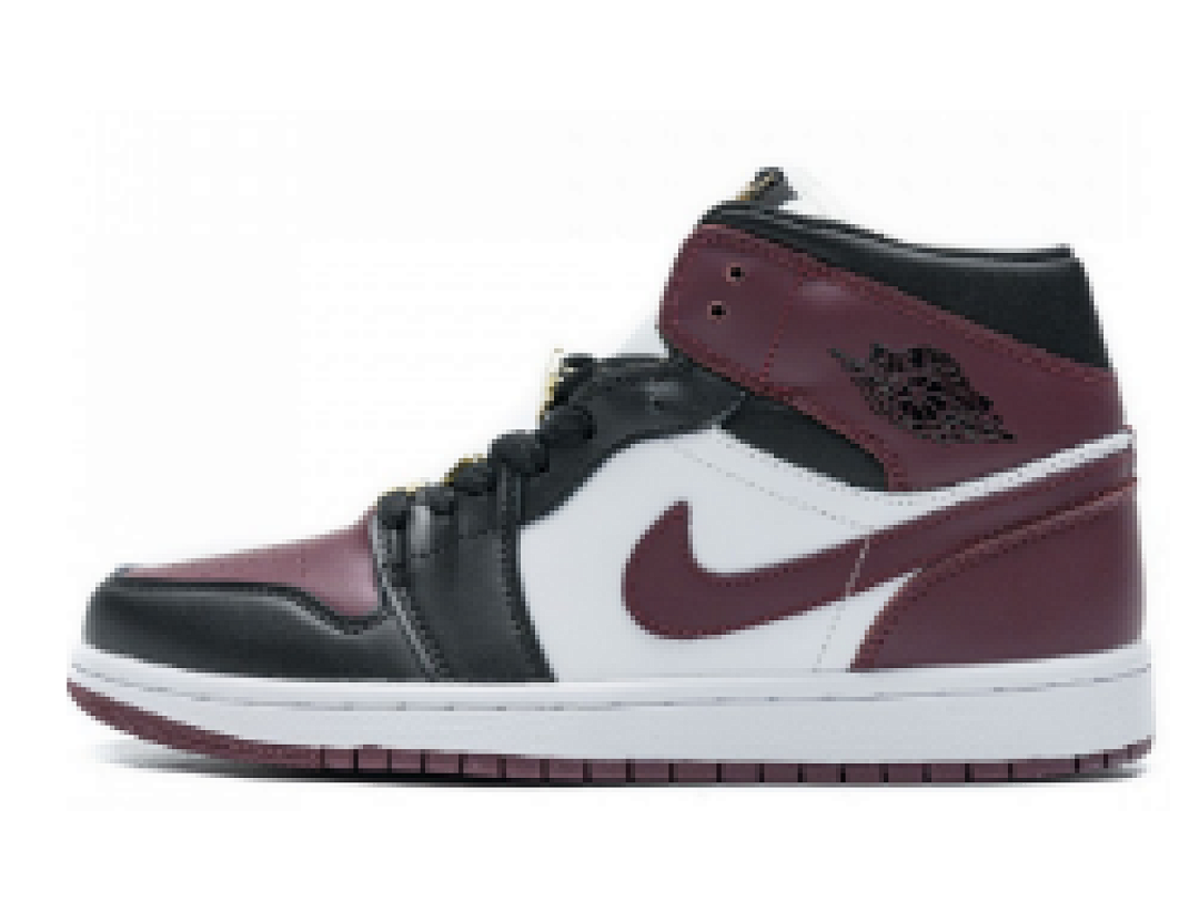 Air Jordan 1 Mid SE Black Dark Beetroot (W) CZ4385-016
