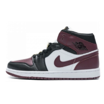 Air Jordan 1 Mid SE Black Dark Beetroot (W) CZ4385-016 01