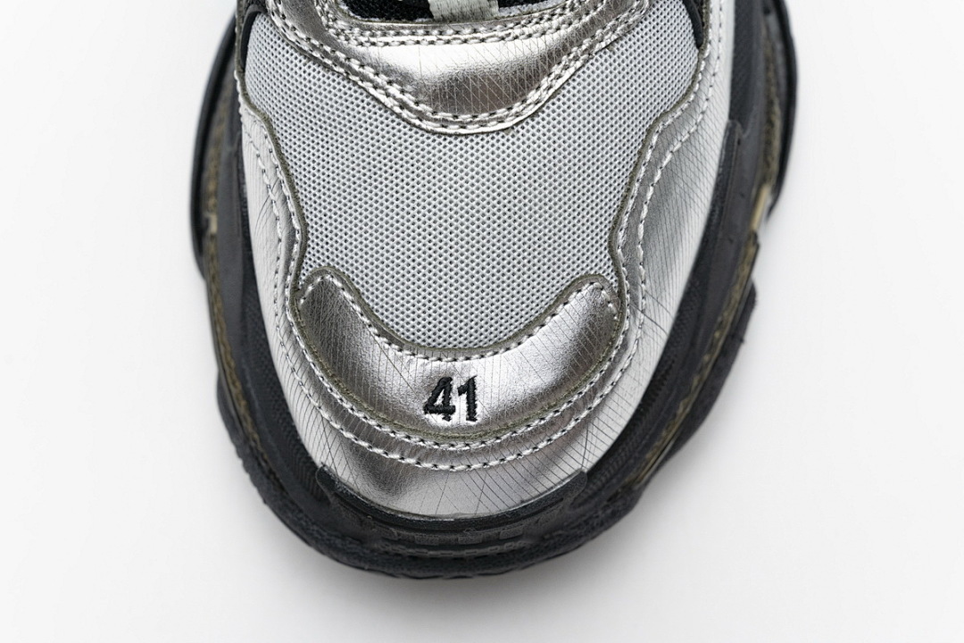  Balenciaga Triple S Black Silver 541624 W09E1 7320