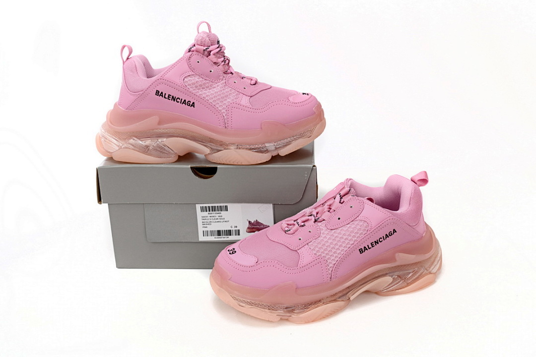  Balenciaga Triple S Pink 544351 W09O1 3820