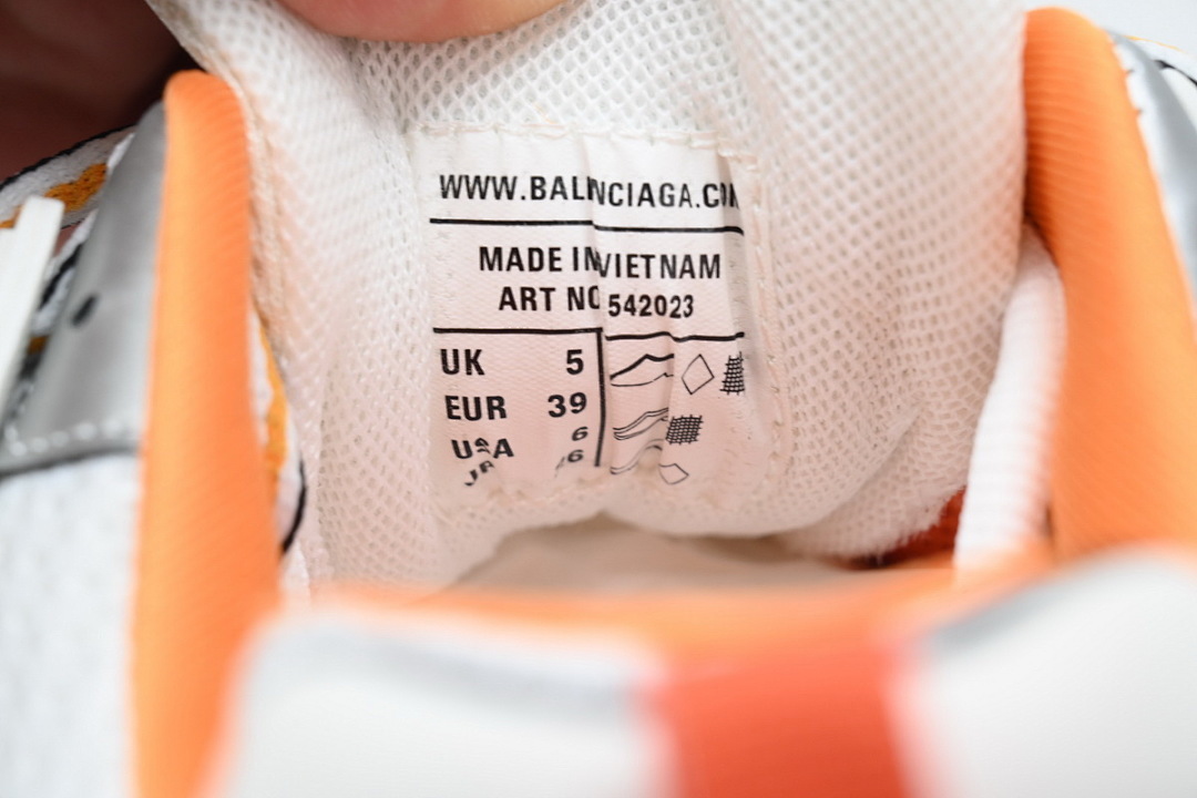 copy of Balenciaga Track Sneaker White Orange (LED)