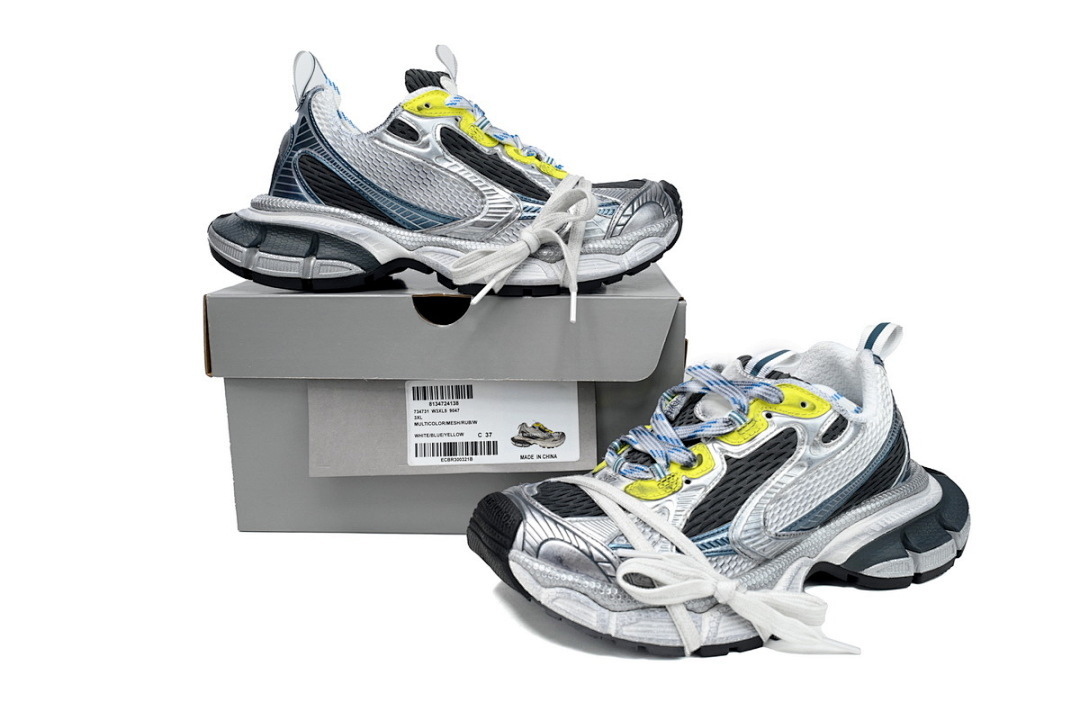 God Batch Balenciaga 3XL White Silver Black Blue 734731 W3XL5 9047