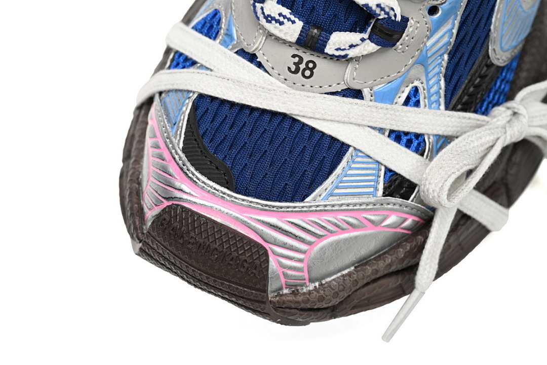 God Batch Balenciaga 3XL Silver Red and Blue  542229 W1RB5 0513