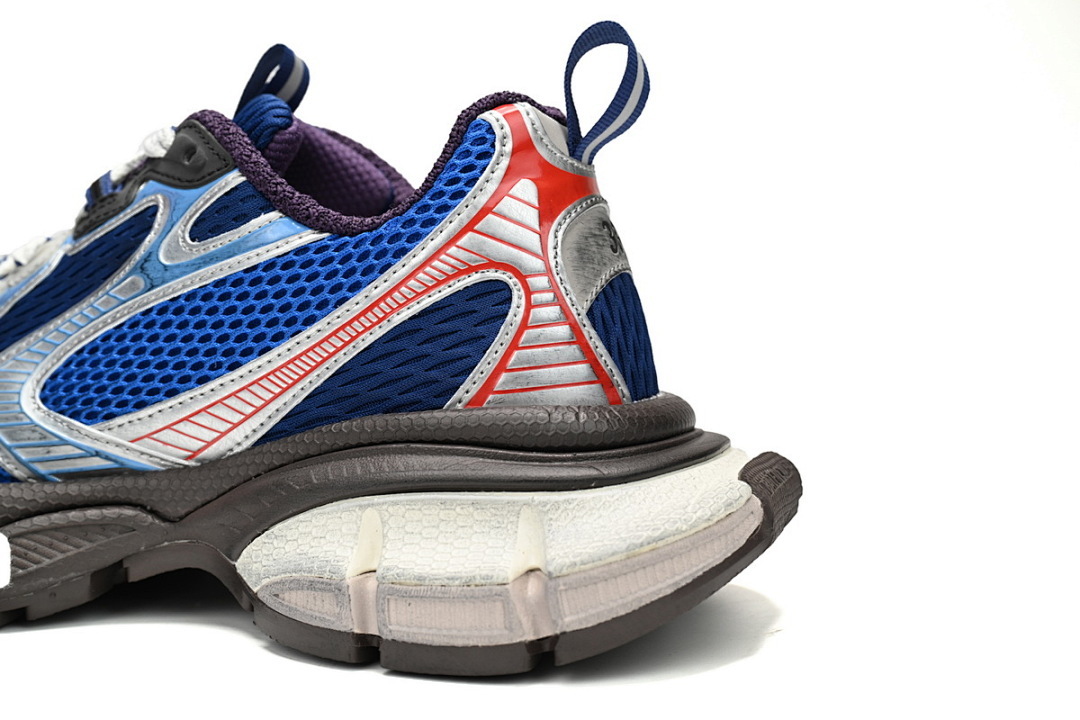 God Batch Balenciaga 3XL Silver Red and Blue  542229 W1RB5 0513