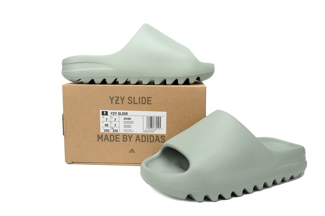  God  Batch  adidas Yeezy Slide Enflame Oil Bite Flower Fruit Green  ID5480 