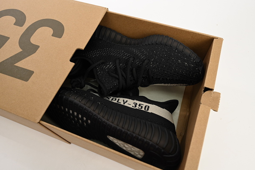 LJR Batch adidas Yeezy Boost 350 V2  Black White BY1604