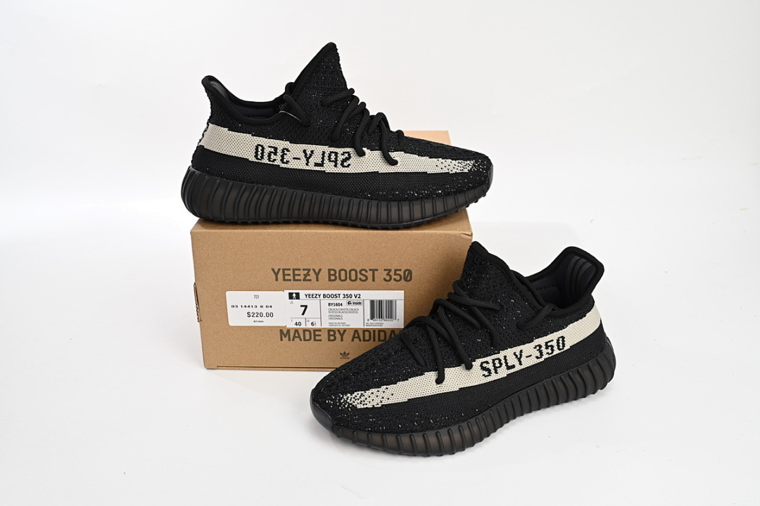 LJR Batch adidas Yeezy Boost 350 V2  Black White BY1604