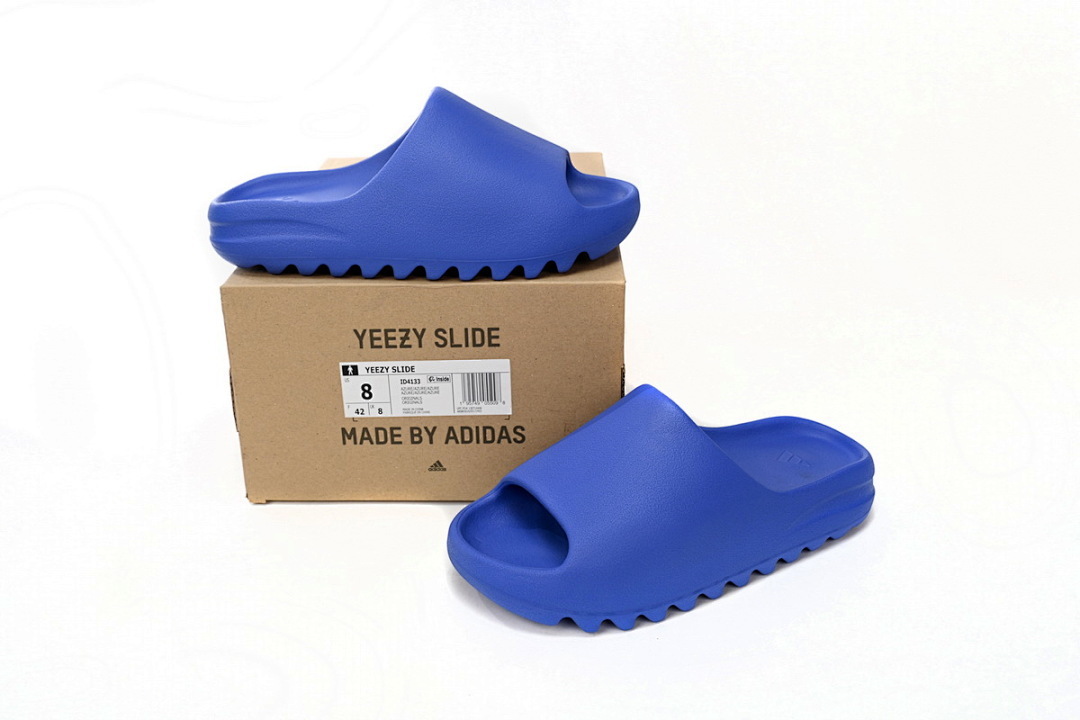 God  Batch adidas Yeezy Slide Blue ID4133 