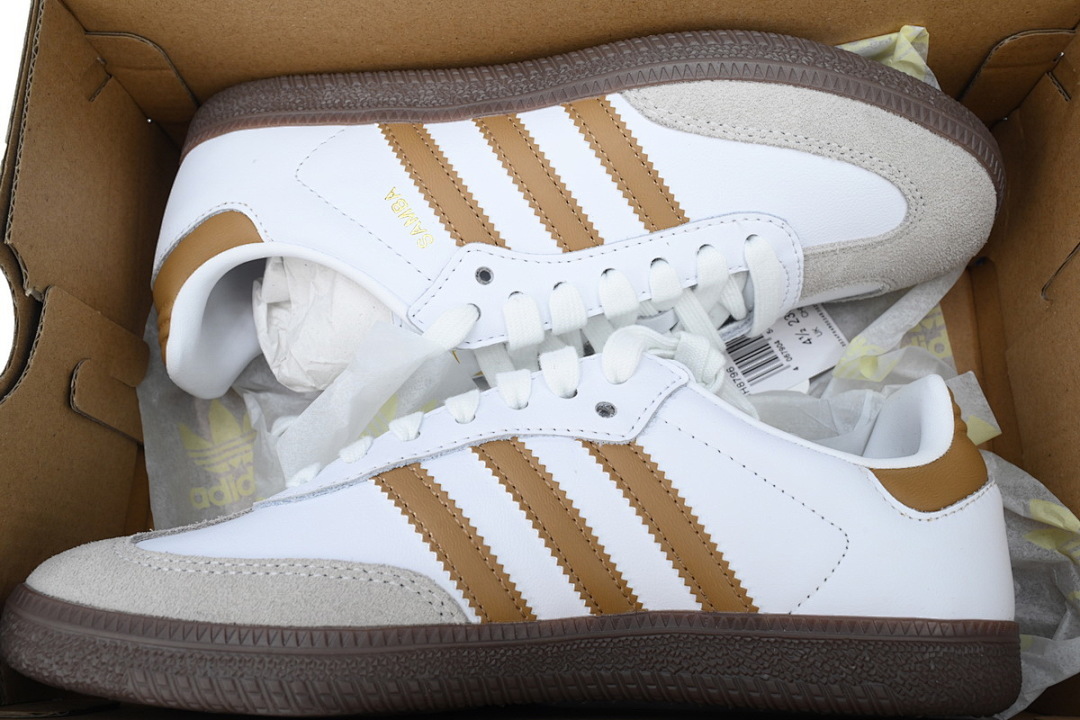 adidas Originals Samba OG 'Cloud White Brown Desert' JH8796 