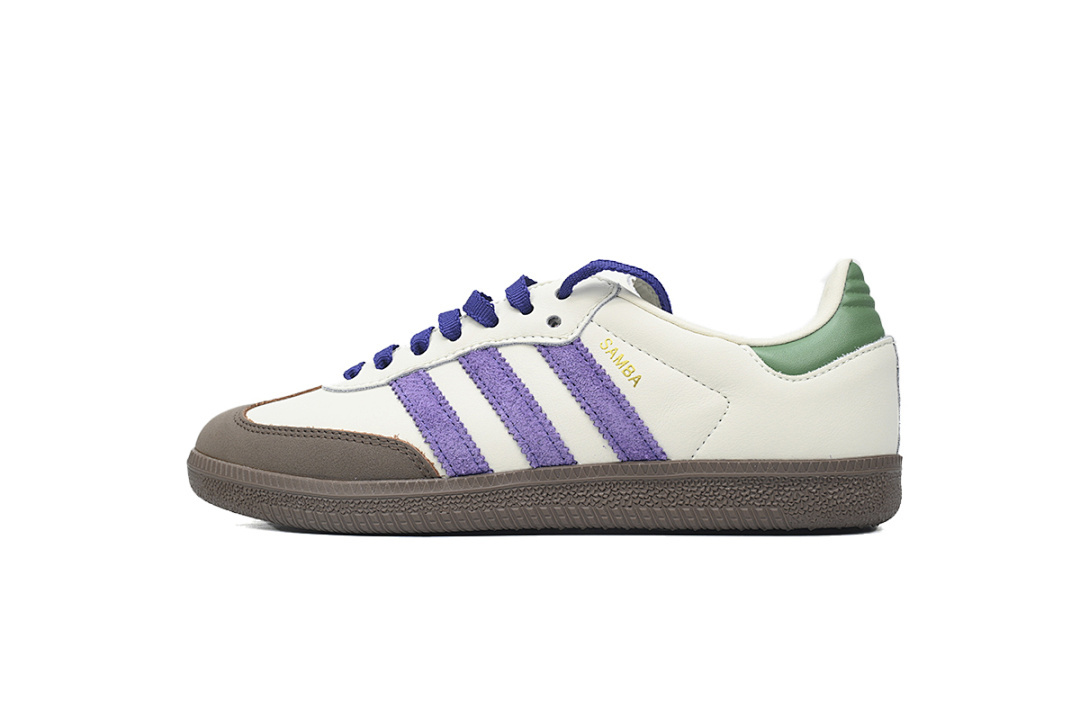 Adidas Originals Samba OG 'Off White Purple Green' ID8349 