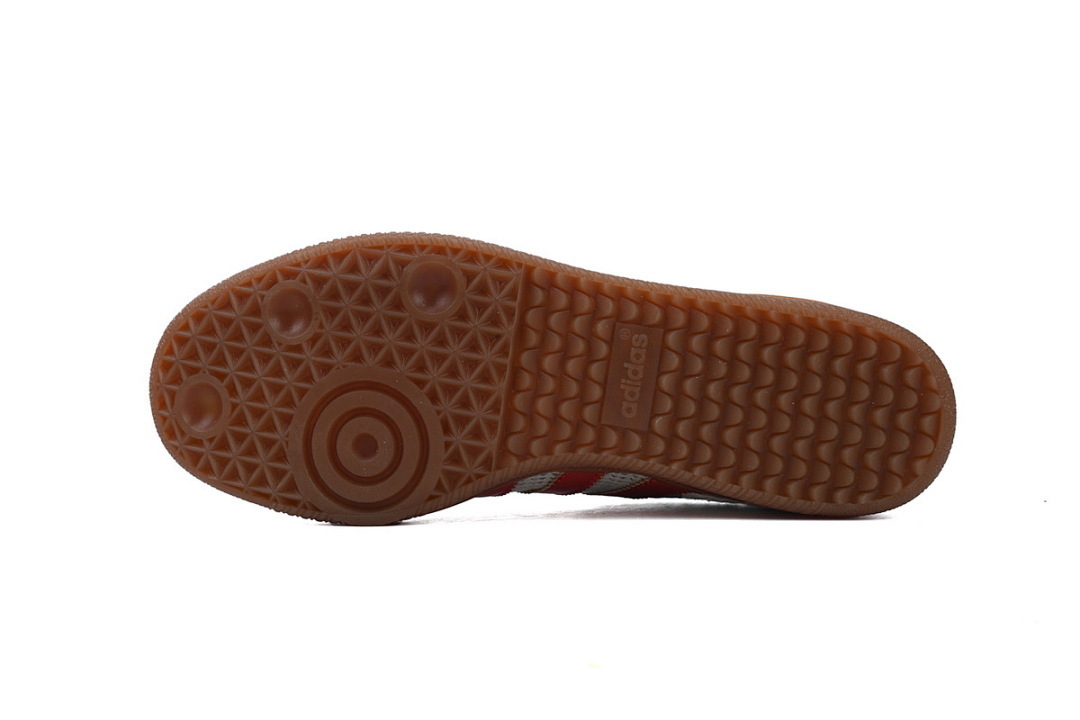 Adidas Samba OG 'Crystal White Preloved Red'  IG1380