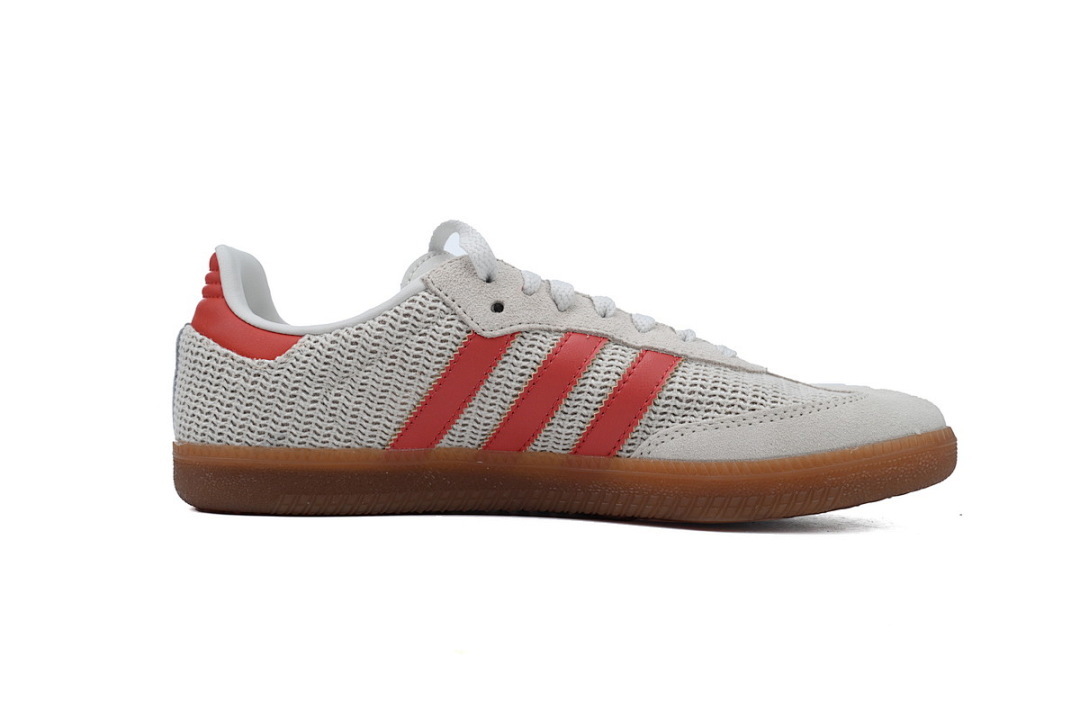 Adidas Samba OG 'Crystal White Preloved Red'  IG1380