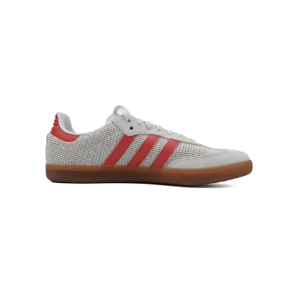 Adidas Samba OG 'Crystal White Preloved Red'  IG1380 02