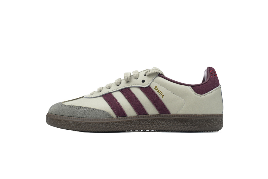 adidas Samba OG 'Putty Grey Maroon' ID1482 1