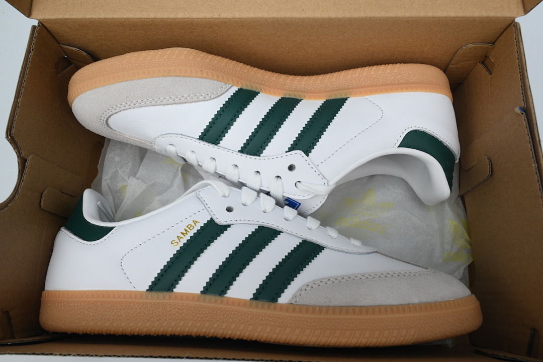 Adidas Originals Samba OG 'White Collegiate Green Gum'  IE3437 