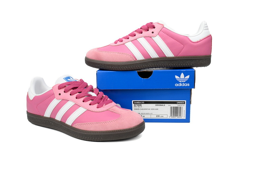 Adidasadidas Originals SAMBA OG Pink White  IG1024 