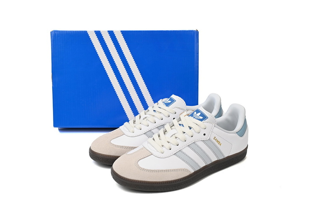 Adidas  Originals Samba Vegan /OG White Light Blue ID2055