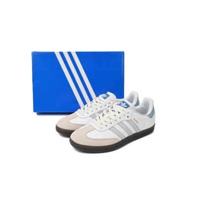 Adidas  Originals Samba Vegan /OG White Light Blue ID2055 02
