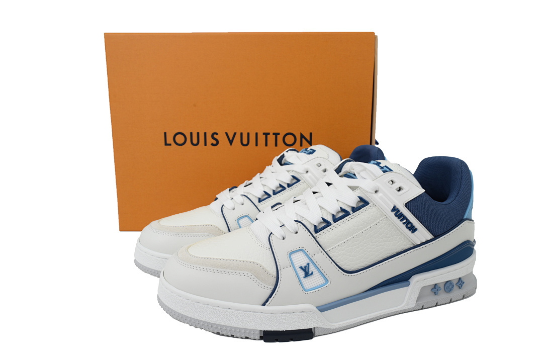 FC God Batch LOUIS VUITTON Trainer New White Blue