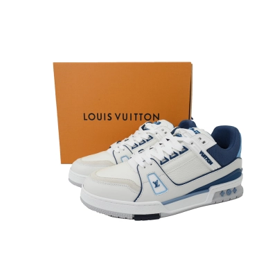 FC God Batch LOUIS VUITTON Trainer New White Blue 02
