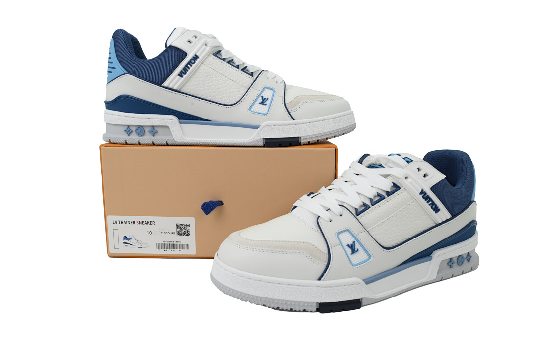FC God Batch LOUIS VUITTON Trainer New White Blue