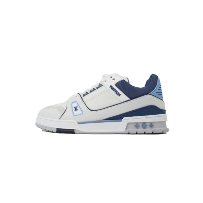 FC God Batch LOUIS VUITTON Trainer New White Blue 01