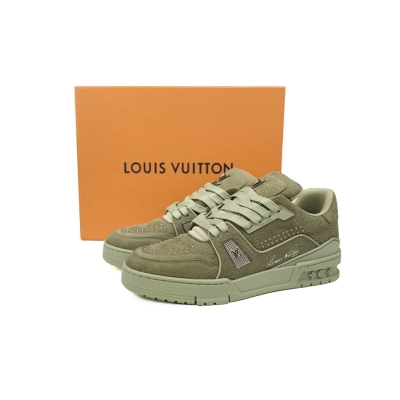  FC God Batch Louis Vuitton Trainer Green 02