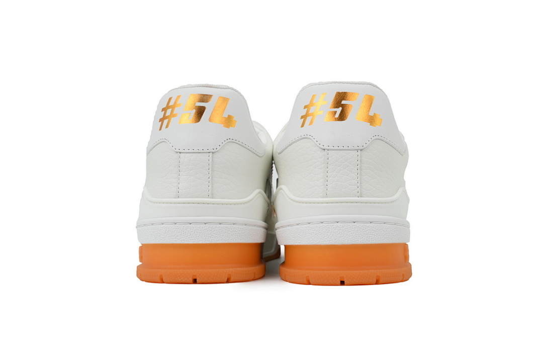  FC God Batch LOUIS VUITTON Trainer White Orange Rivet