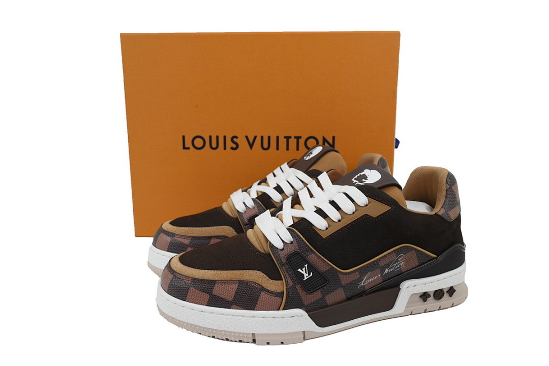 FC God Batch LOUIS VUITTON Trainer NIGO Co Branded Coffee Colors