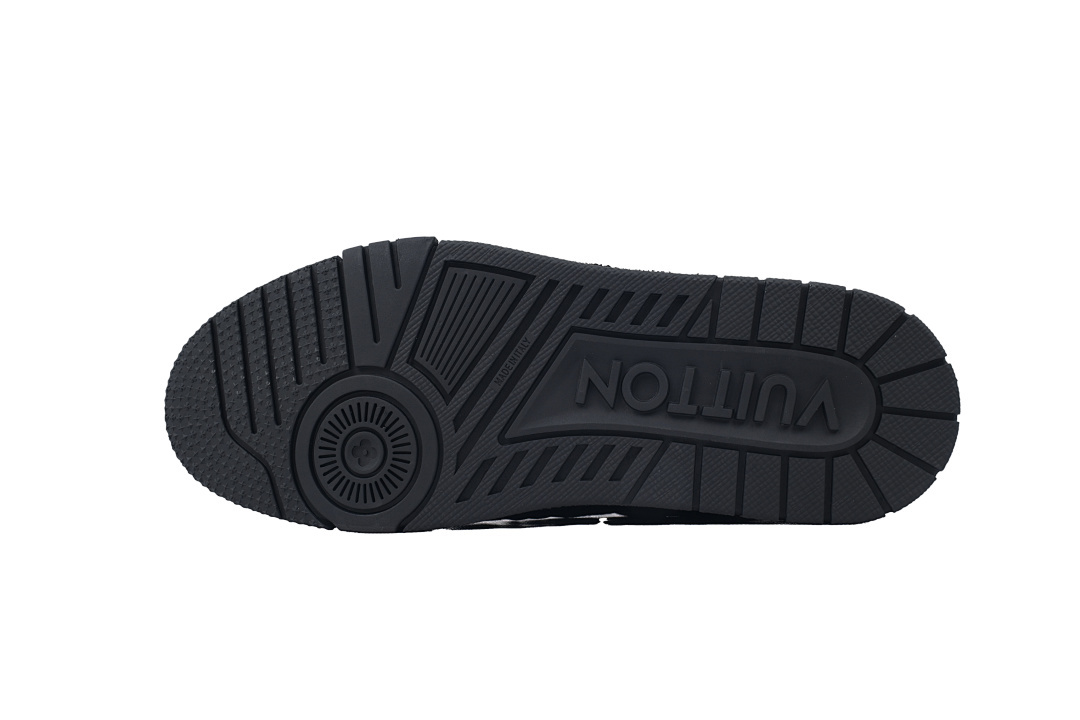 FC God Batch Louis Vuitton Trainer Black Lychee Patent Leather 