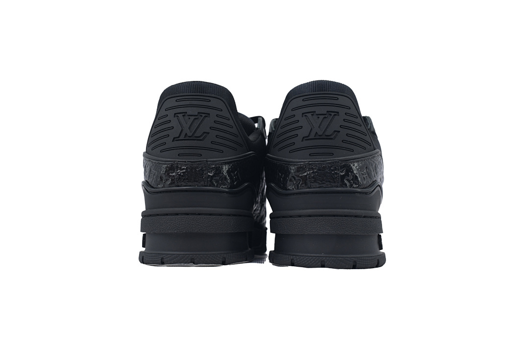 FC God Batch Louis Vuitton Trainer Black Lychee Patent Leather 