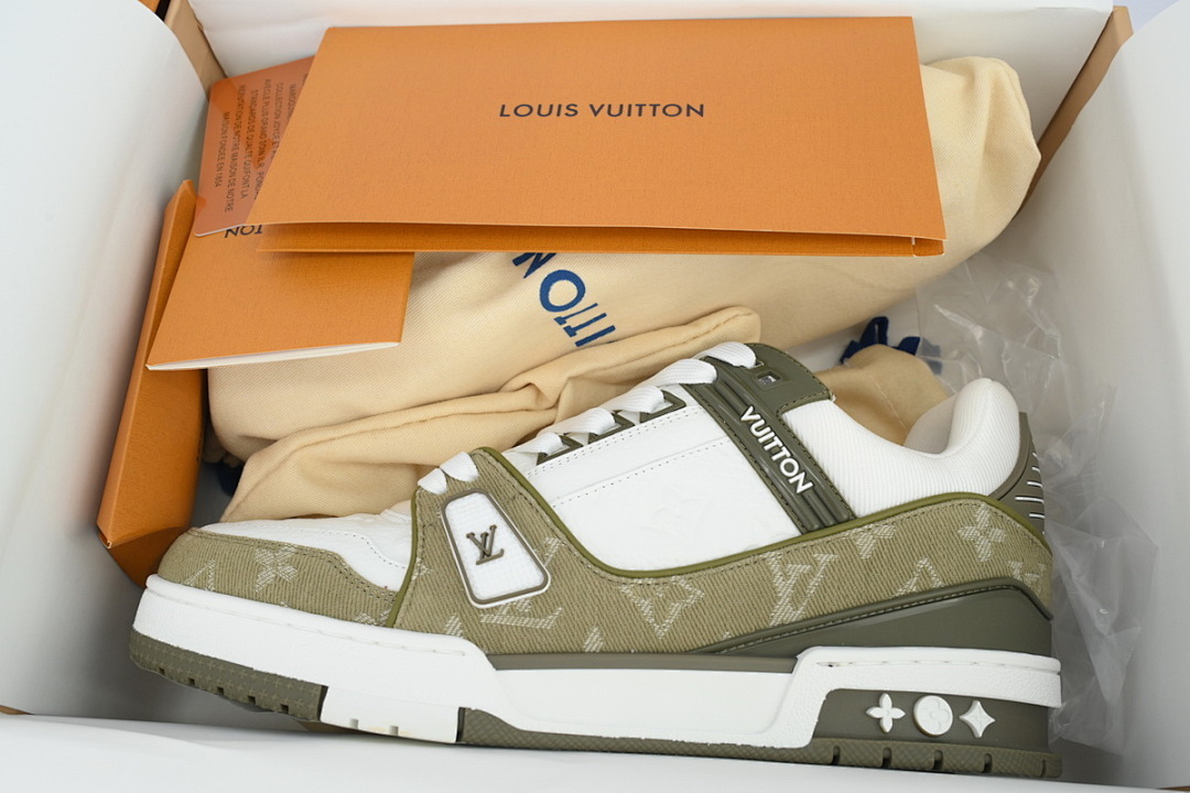 FC God Batch Louis Vuitton Trainer  Military Green Cowboy