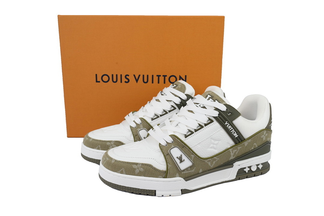 FC God Batch Louis Vuitton Trainer  Military Green Cowboy