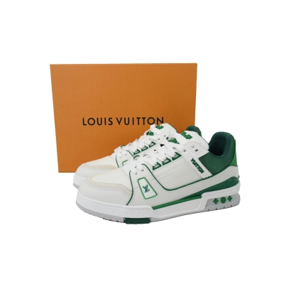FC God Batch LOUIS VUITTON Trainer New White Green 02