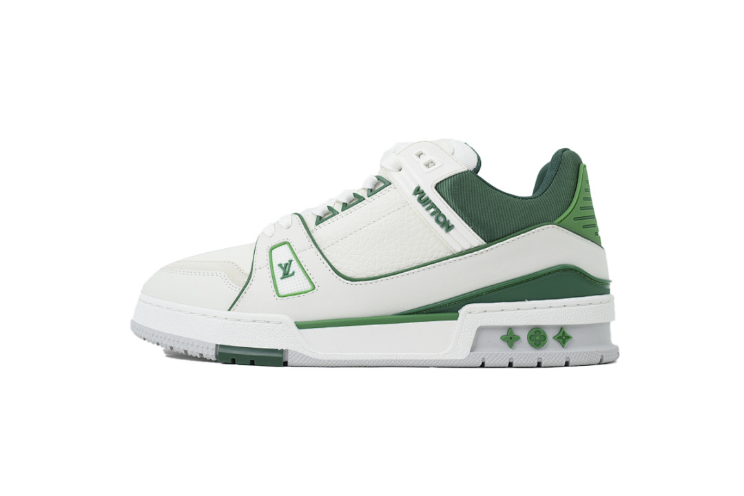 FC God Batch LOUIS VUITTON Trainer  New White Green 