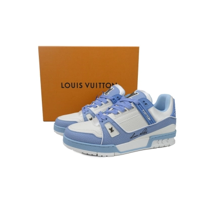 FC God Batch LOUIS VUITTON Trainer Blue White 02