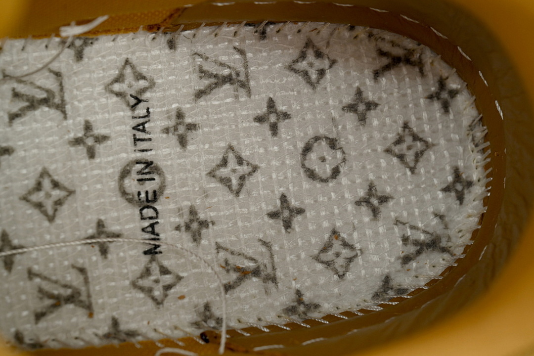 FC God Batch LOUIS VUITTON Trainer Brown Skin With White Background