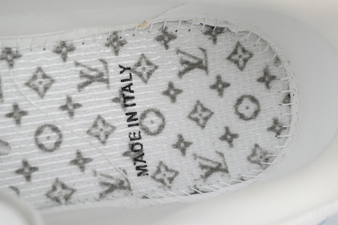 FC God Batch LOUIS VUITTON Trainer Dark Blue Rhinestones