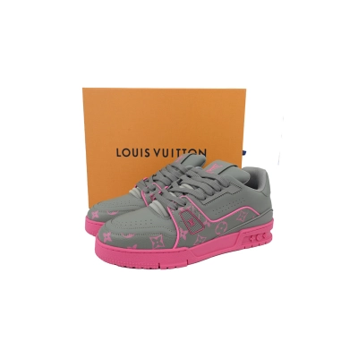 FC God Batch Louis Vuitton Trainer Dark Gray Color Printing 02