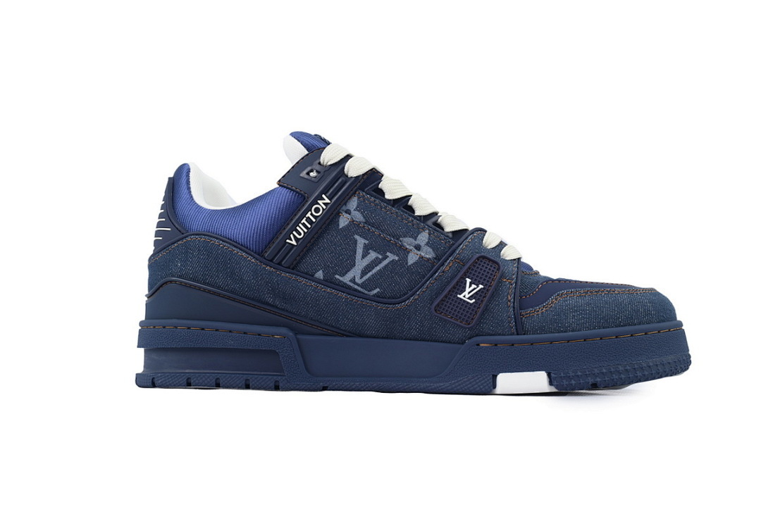FC God Batch Louis Vuitton Trainer Deep Blue Cowboy