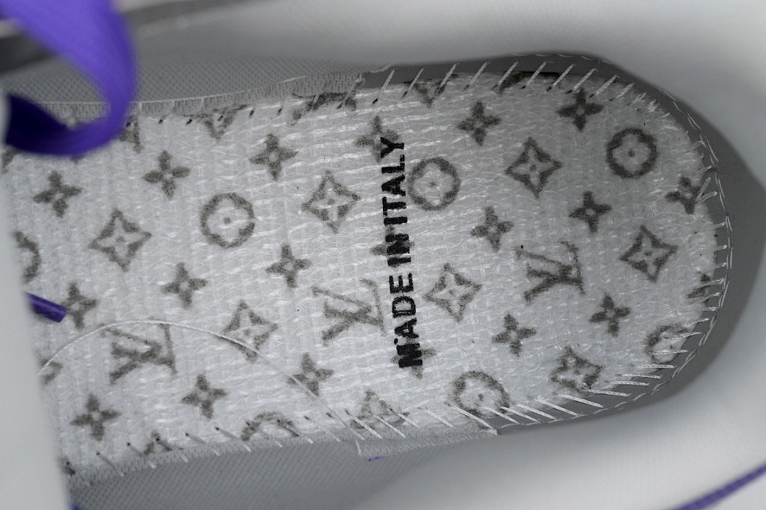 FC God Batch LOUIS VUITTON Trainer Purple Rhinestones