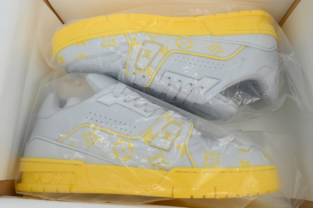 FC God Batch Louis Vuitton Trainer Grey Color Printing 