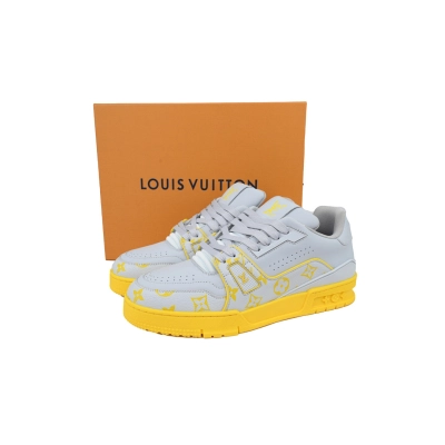 FC God Batch Louis Vuitton Trainer Grey Color Printing  02