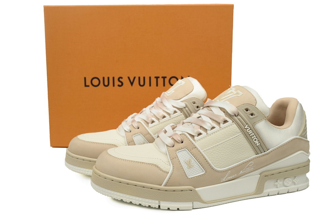 FC God Batch Louis Vuitton Trainer Khaki 1