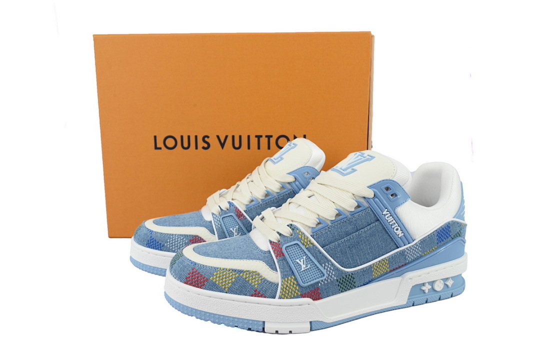  FC God Batch Louis Vuitton Trainer Purple Rivet