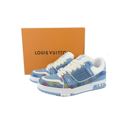  FC God Batch Louis Vuitton Trainer Purple Rivet 02