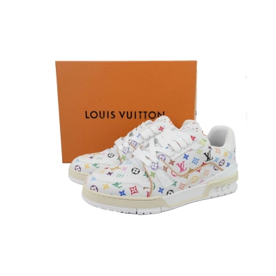 FC God Batch Louis Vuitton Trainer  Murakami Takashi White  02