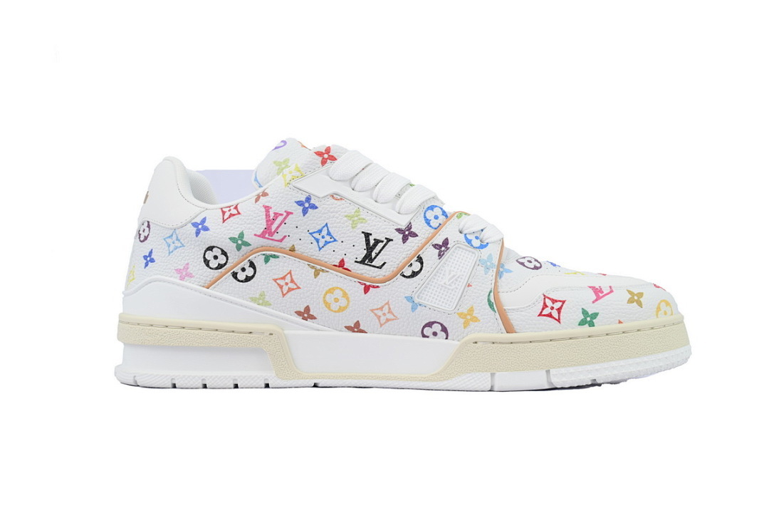 FC God Batch Louis Vuitton Trainer  Murakami Takashi White 